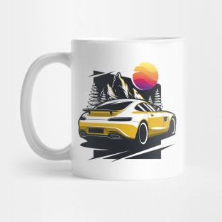 Yellow GT Supercar Mug